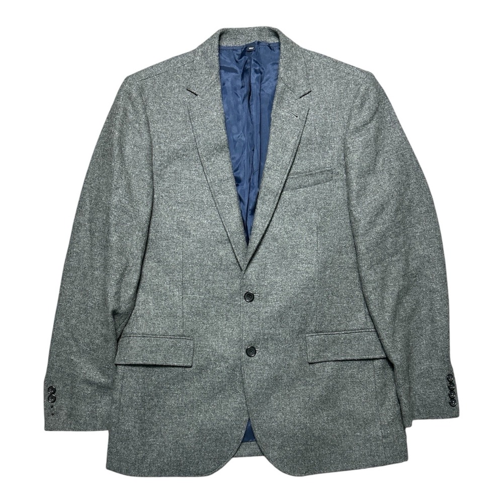 J Crew Wool Blazer Men's 42L‎ Gray Single Vent 2 Button